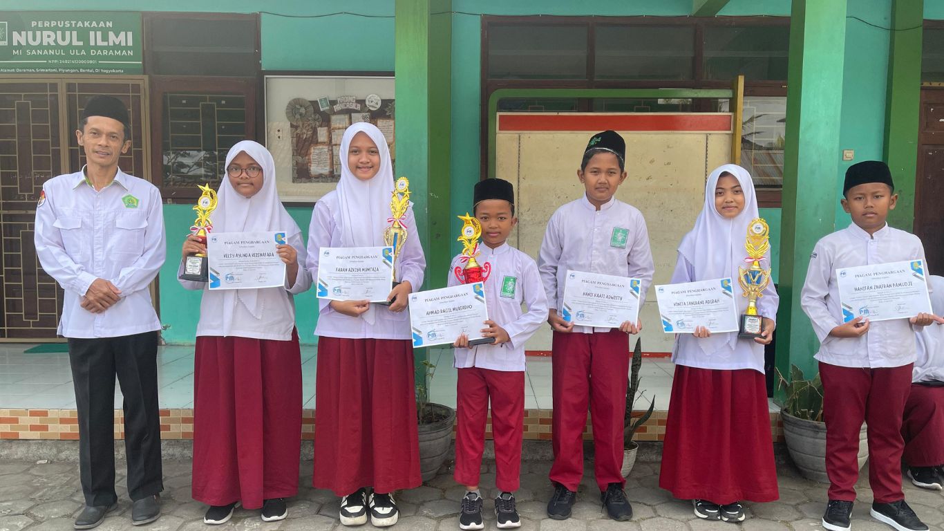MI Sananul Ula Raih 4 Piala di Lomba Ajang Prestasi Siswa SD/MI Kapanewon Piyungan 2025