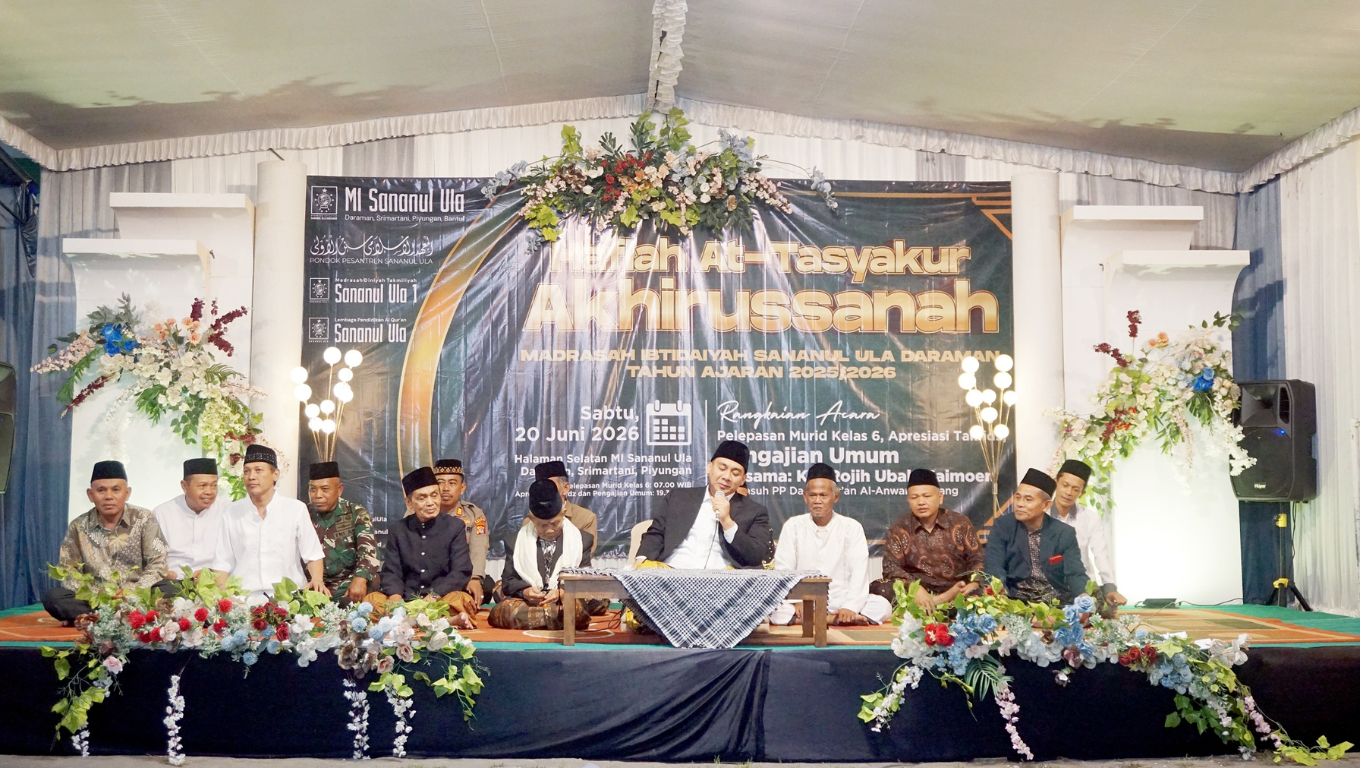 MI Sananul Ula Daraman Sukses Gelar Haflah At-Tasyakur Akhirussanah 2025/2026 Dengan Penuh Khidmat